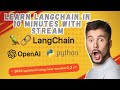 Learn Langchain with openai in 10 minutes with streaming | New version update | Python AI tutorial