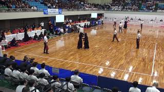 2019年IH 剣道 女子 団体 予選 東海大仰星（大阪）VS 富岡東（徳島）