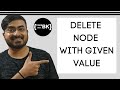 Delete a Node with Given Value in a Linked List in Java | Data Structures Tutorial