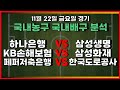 토토분석 스포츠분석 프로토분석 11월22일 KBL 프로농구 국내농구 V리그 국내배구 주요경기분석