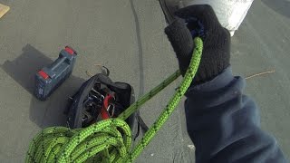 Монтаж баннера (Rope access Time-lapse)