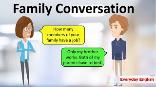 Family Conversation 👨‍👩‍👧‍👦 English Conversation Practice