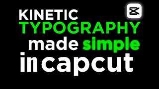 Typography Motion Graphics animation in CapCut | capcut tutorial