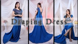 How to Stitch Draping Outfit By Nisha Rajput #stitching