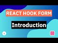 Introduction | React Hook Form Tutorial