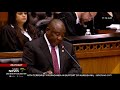 President Cyril Ramaphosa tables his budget vote in parliament