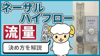 【よく分からん】ネーザルハイフローの流量(フロー)の決め方