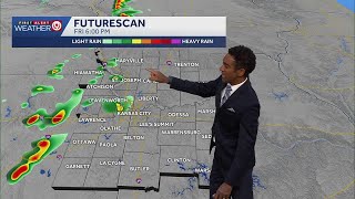 Kansas City could see overnight showers and thunderstorms late Thursday