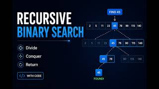 Recursive Binary Search in Python | Call Stack Visualization & Complexity