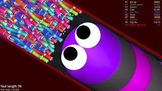 Slither.io A.I. 001 Strong Bad Snake Skin Hacked? vs. 2727227 Snakes Epic Slitherio Gameplay! #262
