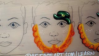 St. Patty's Leprechaun Face Paint Tutorial