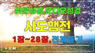 44.사도행전1장~28장,전체듣기,쉬운성경,입체낭독,성경듣기,성경통독,오디오성경