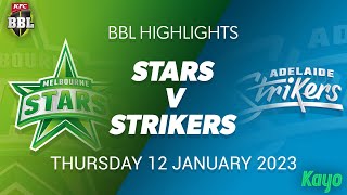 Melbourne Stars vs Adelaide Strikers - Match Highlights
