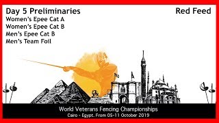 World Veterans Fencing Championships Cairo 2019 DE-Day05 - Piste Red