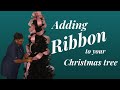 How to add ribbon to your Christmas tree #christmasdecoratingideas