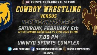 PROMO: Cowboy Wrestling Duals Northern Colorado Saturday, 7 PM