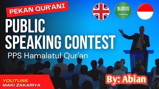 PSC || Public Speaking Contest (English) By: Abiyan