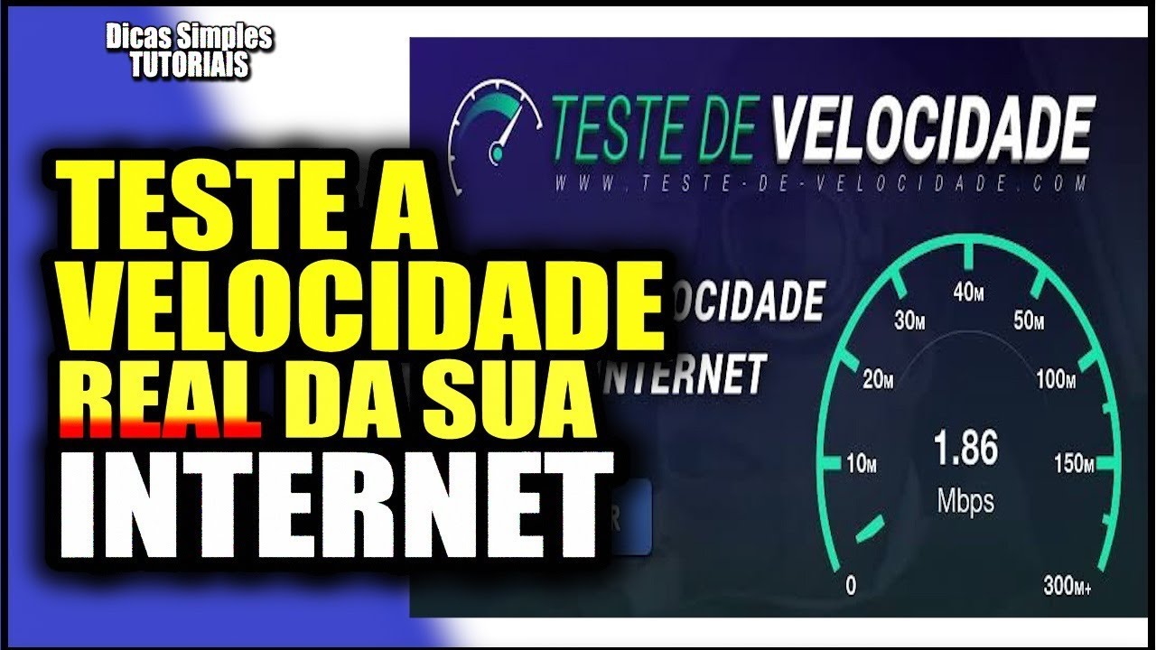 SABER QUAL A VELOCIDADE REAL DA SUA INTERNET Teste De Velocidade - YouTube