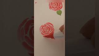 Let's try this simple method to paint red #rose