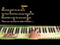 Hey Jude (The Beatles) Piano Cover Lesson in D with Chords/Lyrics