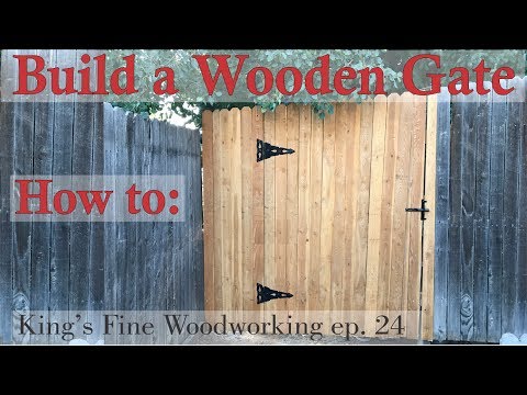 24 - How to Build a Wooden Gate in a 6 Foot Cedar Fence 24 - How to Build a Wooden Gate in a 6 Foot Cedar Fence