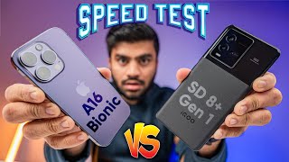 A16 Bionic vs SD 8+Gen1 - iPhone 14 Pro vs iQOO 9T Speed Test Comparison | Fastest Flagship Chip?