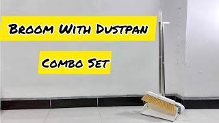 Broom With Dustpan Combo Set - Deli ไม้กวาดพร้อมที่ตักขยะ