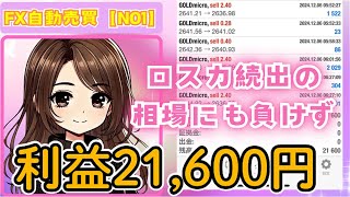 FX自動売買【NO1】ロスカ続出相場にも負けず利益２１６００円！