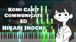 Komi Can't Communicate ED 2 『Hikare inochi』 by Kitri (TV Size) [piano]