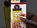 Draw pirate SpongeBob! Visit our channel to draw with us! #artforkidshub