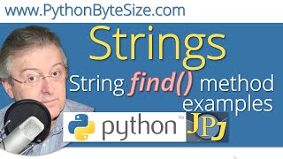 Python String find() method examples