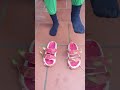 Dragon fruit sandals🐲interesting shorts video with frog🐸 #funny #viral #trending