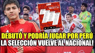 PERÚ JUGARÁ EN EL NACIONAL, LISTA DE CONVOCADOS, RAFAEL GUZMÁN A LA SELECCION PERUANA