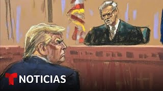 Trump tiene un pie en la corte y otro en la cárcel, así se lo advirtió el juez | Noticias Telemundo