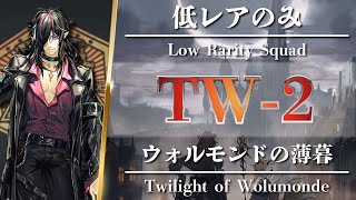 【アークナイツ】TW-2（低レアのみ）【Arknights | ウォルモンドの薄暮】