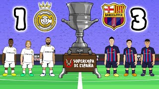 🏆BARCA beat REAL MADRID🏆 (Spanish Supercup Goals Highlights Madrid 1-3 Barcelona)