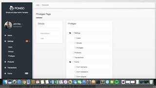 Free Download Pongo Codeigniter Admin Template + User Management + CRUD