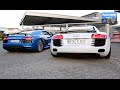 Audi R8 V8 vs. V10 PLUS - pure SOUND (60FPS)