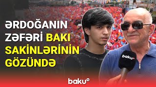 Ərdoğanın seçkidəki qələbəsi ilə bağlı Bakıda sorğu