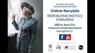 IV RESPUBLIKINIS UNDINĖS NASVYTYTĖS SKAITOVŲ KONKURSAS