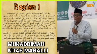 MUKADDIMAH MAHALLI BERSAMA AYAH COT TRUENG  || BAGIAN 1