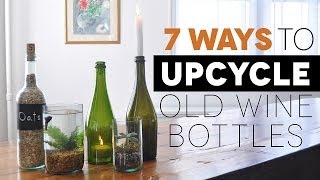 7 Awesome Ways to Upcycle Old Wine Bottles