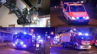 Dachstuhlbrand in Weinheim - Rauchentwicklung durch Glutnest im Dach - 16.04.2022