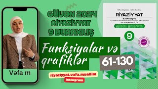 9 sinif Riyaziyyat testi. Funksiyalar və qrafiklər Test 61-130 Buraxılış imtahanı Güvən nəşr 2024-25