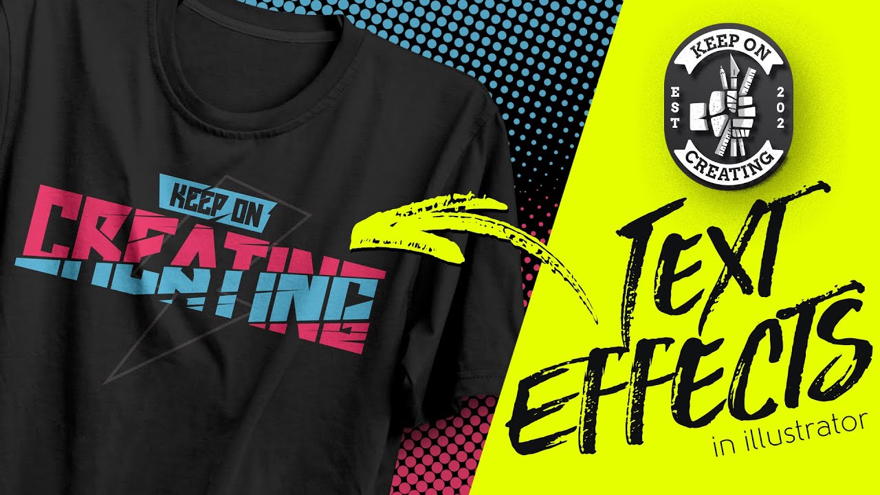 Adobe Illustrator Tutorials Vector Text Effects For Awesome T Shirt