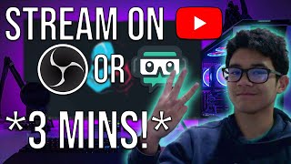 How to START STREAMING On YOUTUBE! *3 Min* (2021) (OBS Tutorial) (PC)