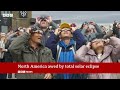 Total solar eclipse North America watches in wonder  BBC News