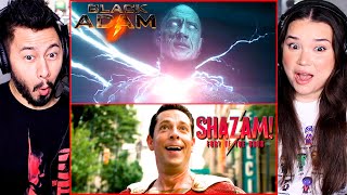 SHAZAM: FURY OF THE GODS & BLACK ADAM Trailer Reactions! | SDCC 2022 | DC