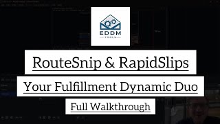 9x12 EDDM Fulfillment (Route Selection, USPS Checkout & Facing Slips)