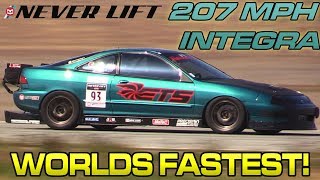 Fastest 1/2 Mile Integra In the World! 207mph!